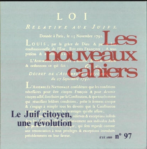 Les Nouveaux Cahiers N°097 (Eté 1989)